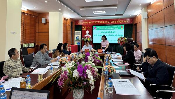 Chi nhánh Ngân hàng Chính sách xã hội tỉnh Lạng Sơn họp giao ban với các Tổ chức Chính trị - xã hội tỉnh Quý I năm 2024