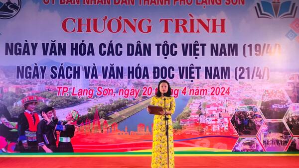 Thành phố Lạng Sơn tổ chức khai mạc Ngày hội Văn hóa các dân tộc Việt Nam; Ngày Sách và Văn hóa đọc Việt Nam Năm 2024