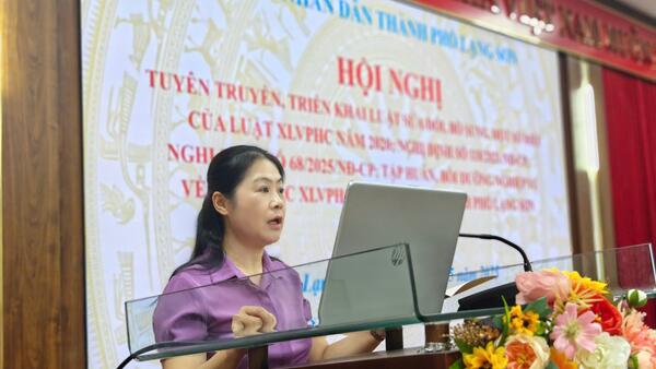 THÀNH PHỐ LẠNG SƠN: TUYÊN TRUYỀN, TẬP HUẤN VÀ BỒI DƯỠNG NGHIỆP VỤ CÔNG TÁC XỬ LÝ VI PHẠM HÀNH CHÍNH NĂM 2025