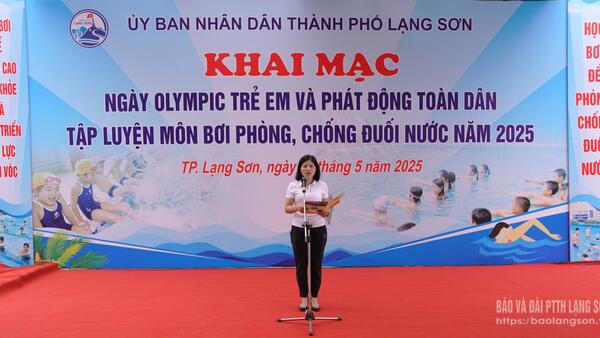 Thành phố Lạng Sơn: Phát động toàn dân tập luyện môn bơi phòng, chống đuối nước năm 2025
