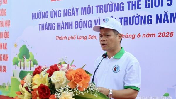 Thành phố Lạng Sơn phát động hưởng ứng Ngày Môi trường thế giới 5/6 và Tháng hành động vì môi trường năm 2025